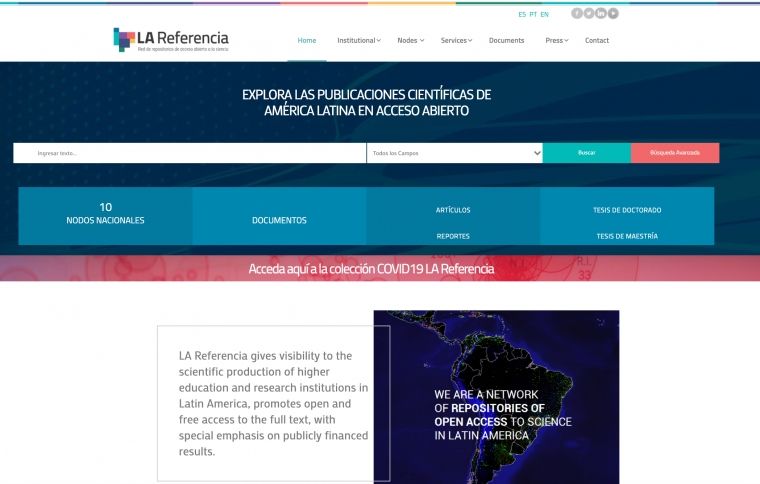 LA Referencia presenta búsqueda especial sobre investigaciones regionales acerca del COVID-19