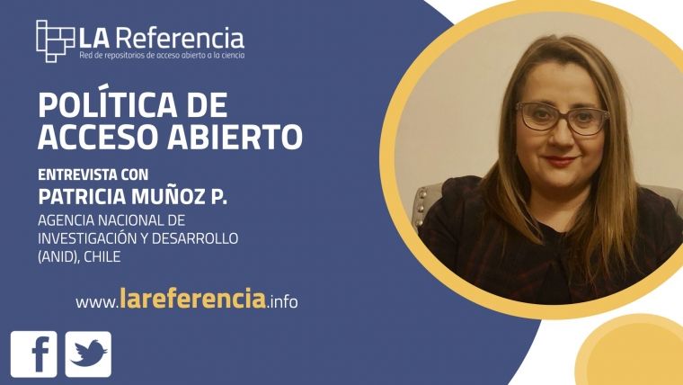 Patricia Muñoz: “lo que es financiado con recursos públicos debe estar disponible para la generación de nuevo conocimiento”